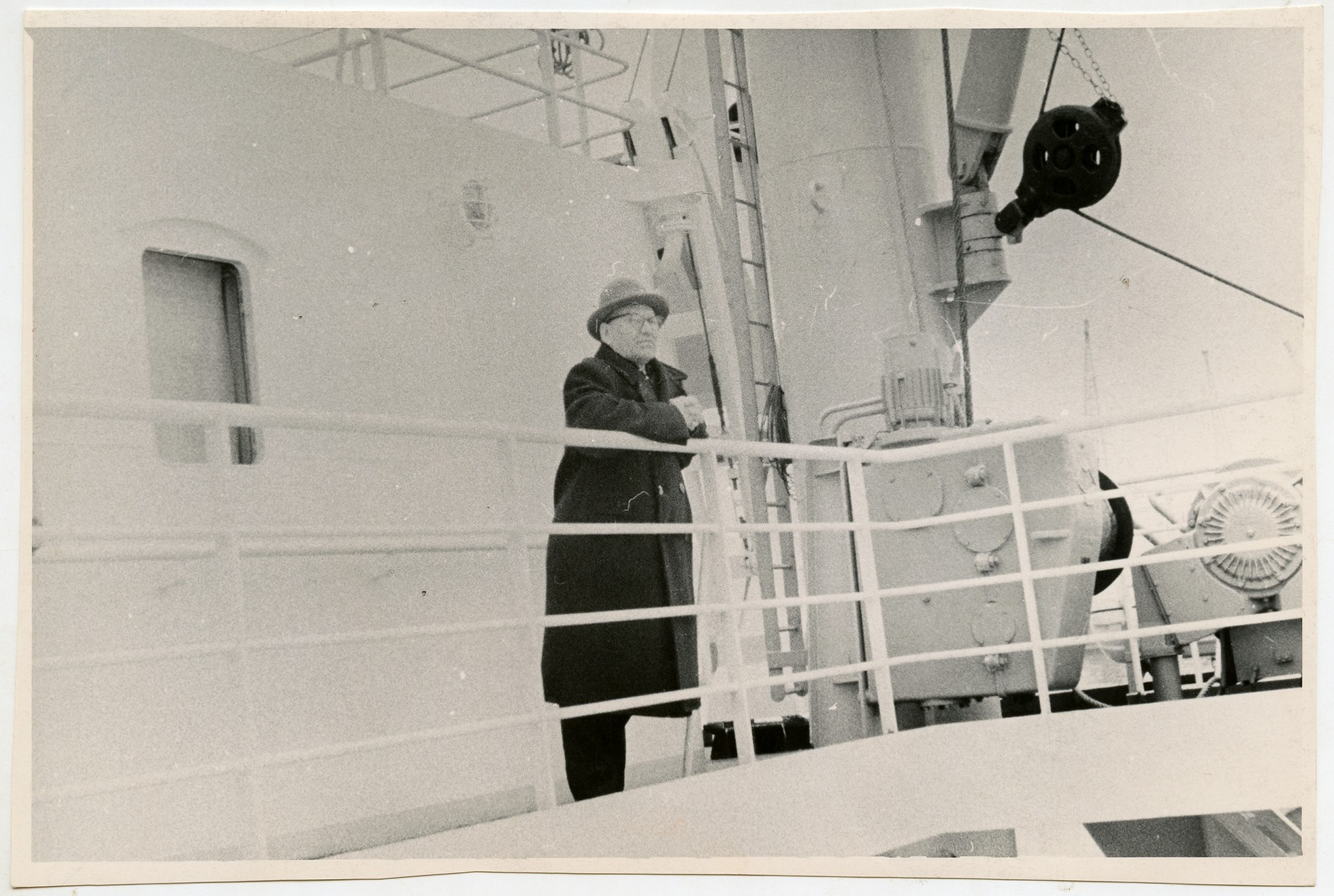 Гази Кашшаф на борту теплохода "Муса Джалиль"