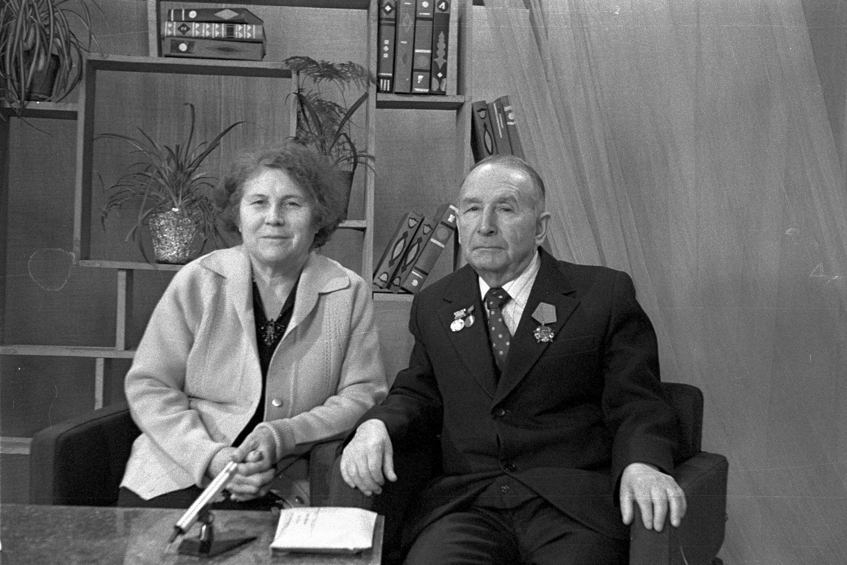 Поэт Сибгат Хаким с женой Муршидой