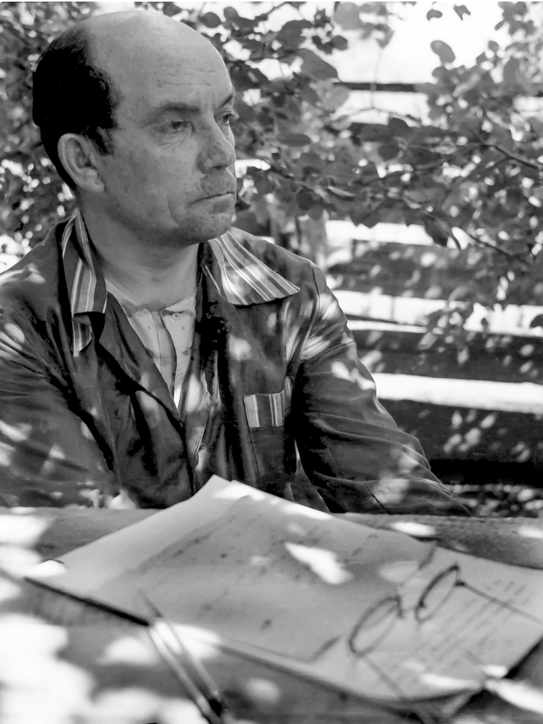 Татарский писатель Гумер Баширов в деревне Уразай Актанышского района 