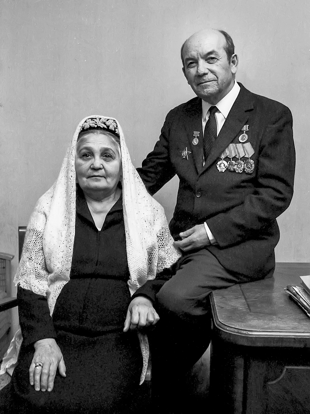 Писатель Гумер Баширов с женой Каримой