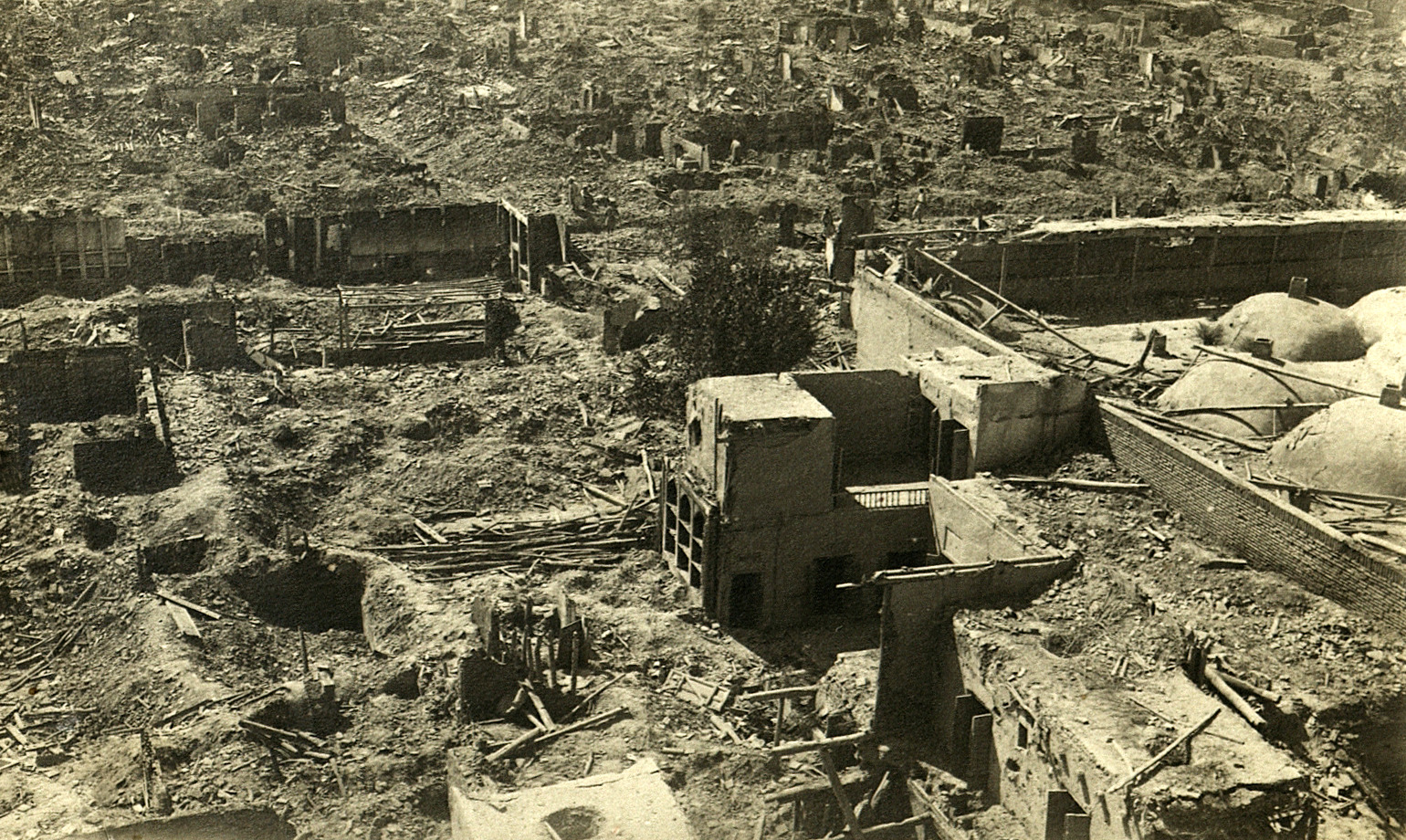 Панорама разрушенного квартала Бухары